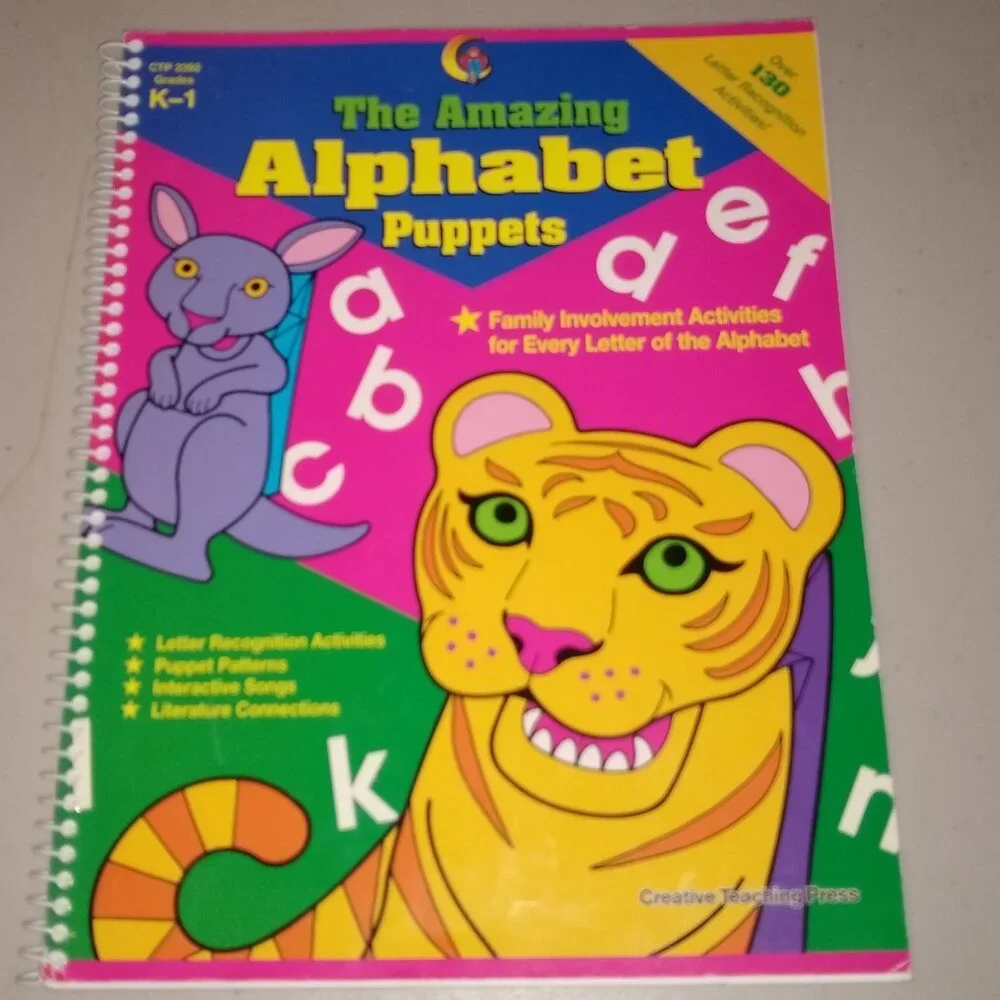 The Amazing Alphabet Puppets by Rhonda Erickson Spiral-Bound used